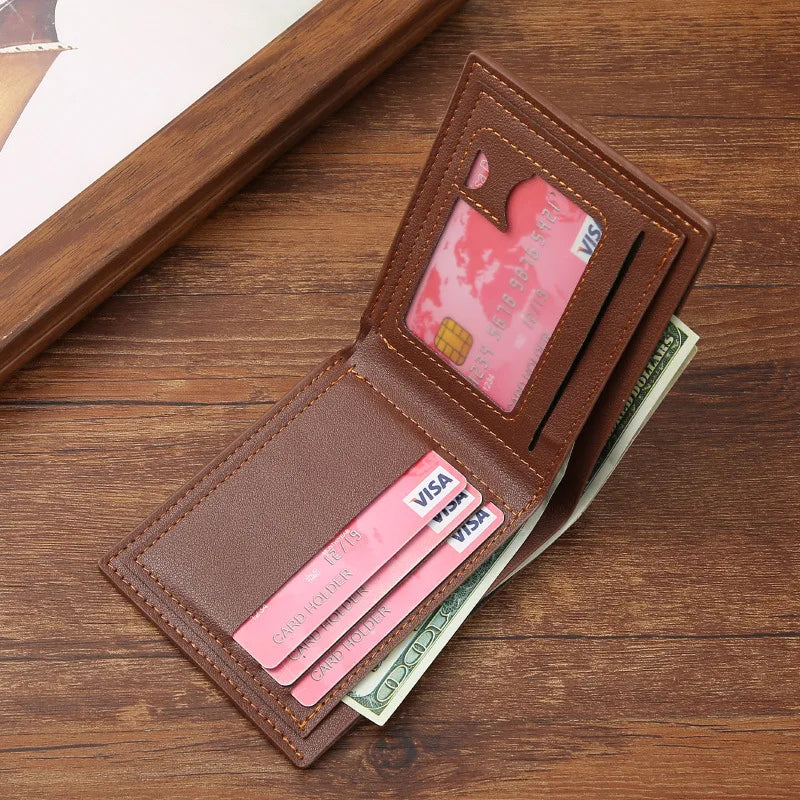 Carteira Masculina Slim em Couro Texturizado